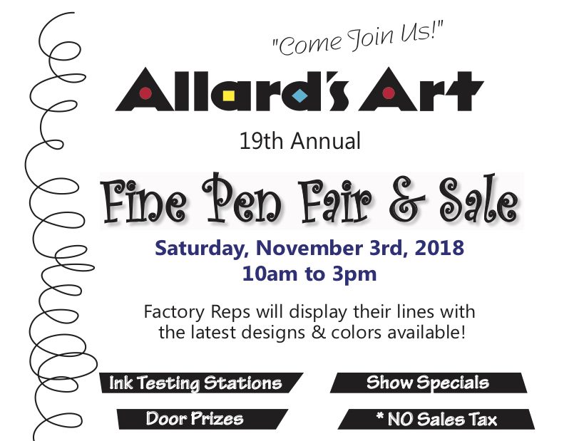 Allard’s Art 19th Annual Pen Fair